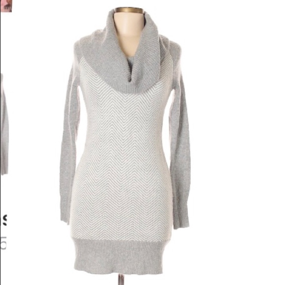 3 for 15! Grey and white herringbone sweater dress